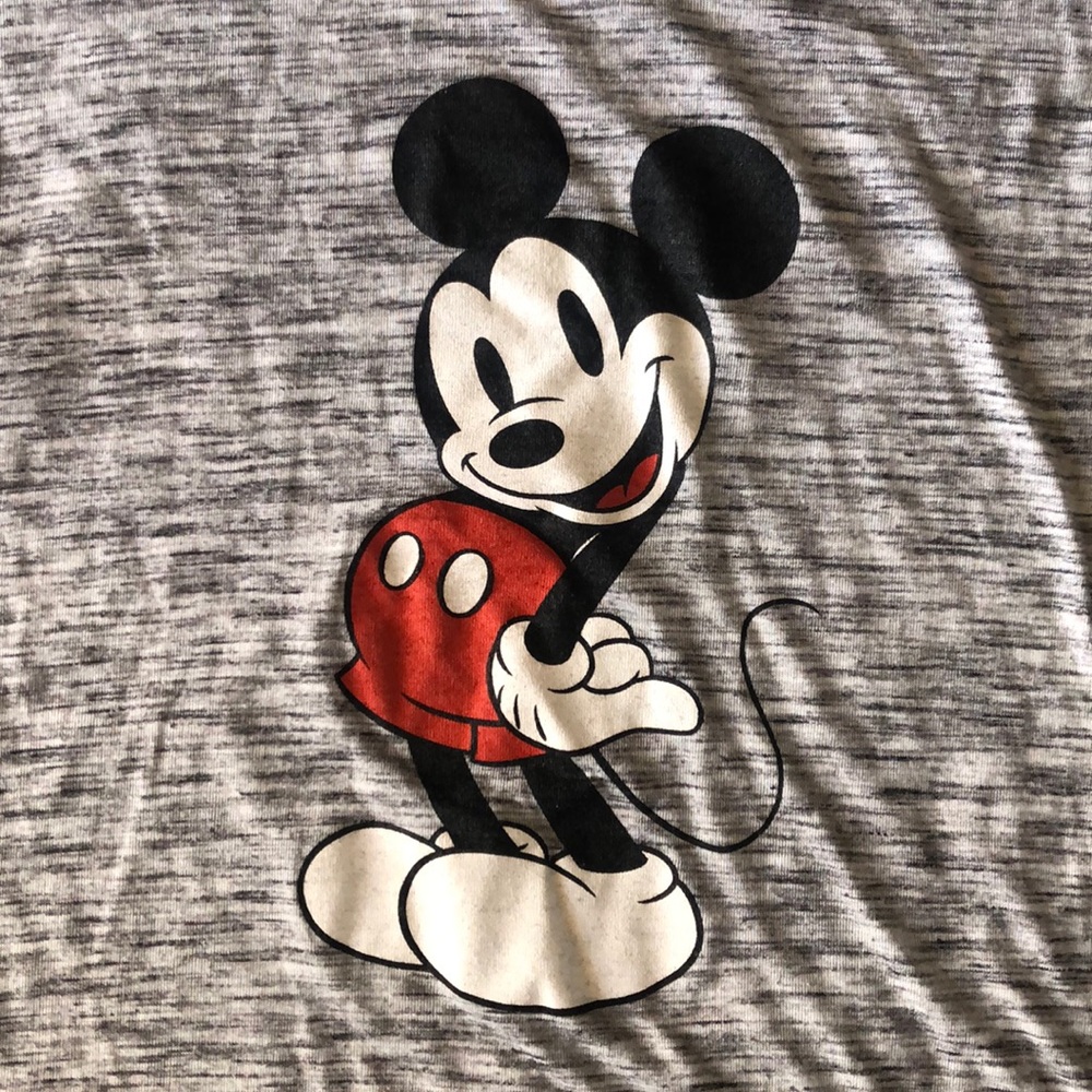Disney Gray Mickey Mouse T-Shirt size Large